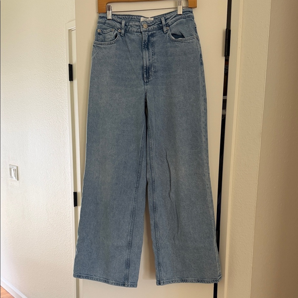 Rails Angeleno Size 26 Light Blue Wide-Leg Jeans for Women